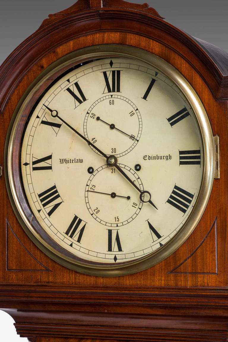 Early 19th Century Longcase Clock By Whitelaw Of Edinburgh 2