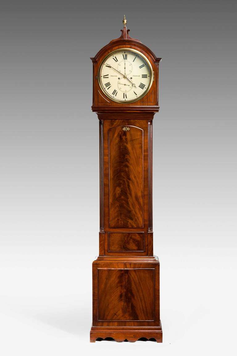 Early 19th century mahogany Longcase clock By Whitelaw of Edinburgh. Scotland. 

Provenance
There were three Clock makers by the name of Whitelaw working in Edinburgh Scotland in the early 19th century,David Alexander and James. They all appear