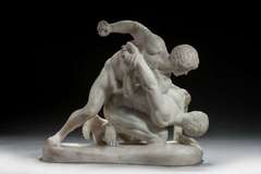 19th Century Marble Italian "The Wrestlers"