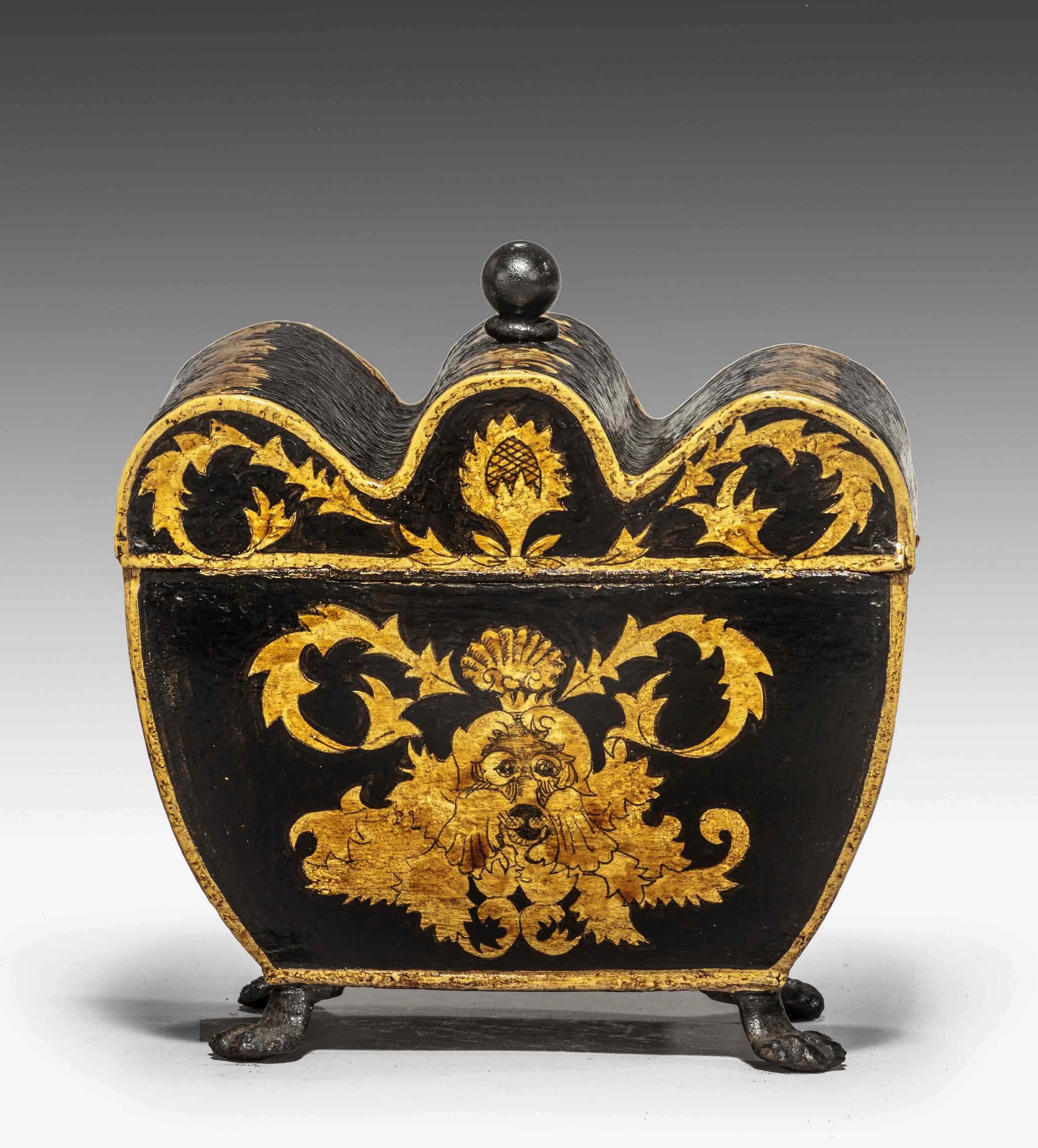 Regency period Tole Ware Caddy
