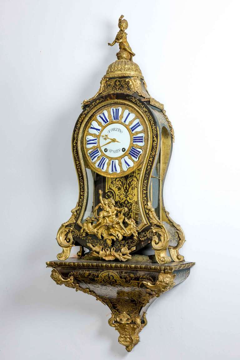 Louis XV Cartel Clock By Fortin Paris In Good Condition In Peterborough, Northamptonshire