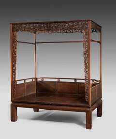 Late 19th Century Fine And Rare Chinese Bed