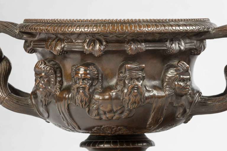 British 19th Century Bronze Warwick Vase