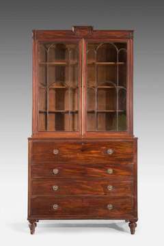 Late George lll Period Secretaire Bookcase