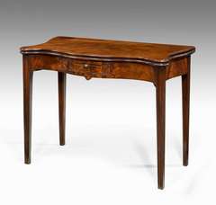 George lll Serpentine Tea Table