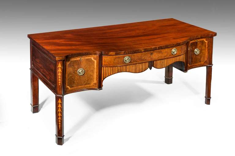Late 18th Century Gillows Serpentine Sideboard