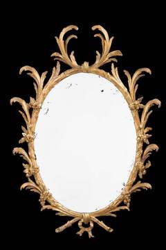Chippendale Period Gilt Wood Mirror