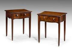 Pair Of George lll Period Concave Side Tables