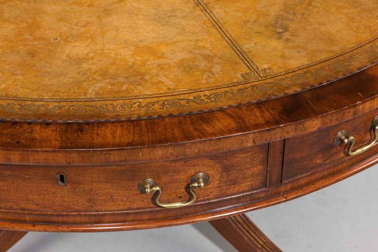 Regency Period Mahogany Library Table In Good Condition In Peterborough, Northamptonshire