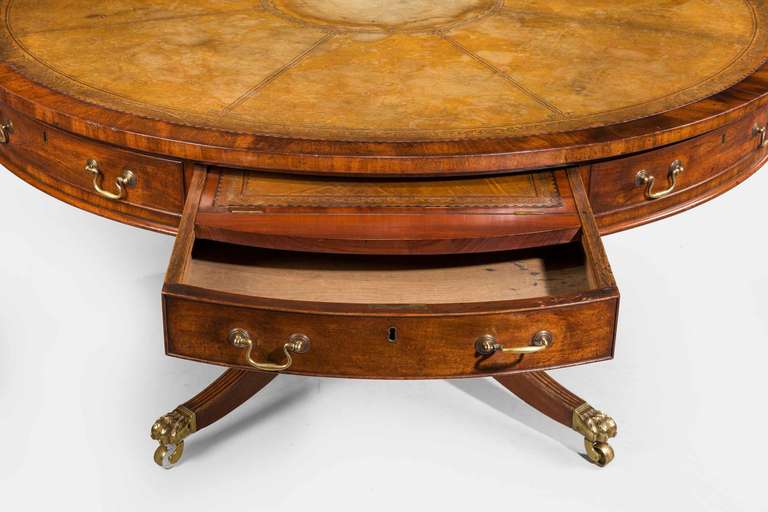 Regency Period Mahogany Library Table 2