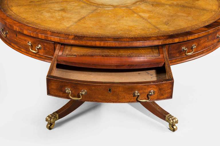 Regency Period Mahogany Library Table 3