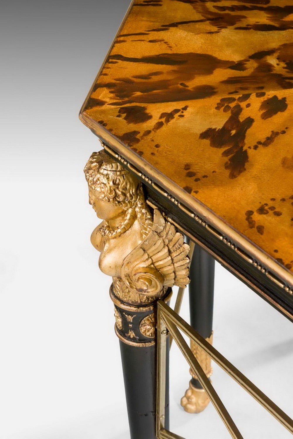 19th Century Giltwood Faux Bronze Centre Table  In Good Condition In Peterborough, Northamptonshire