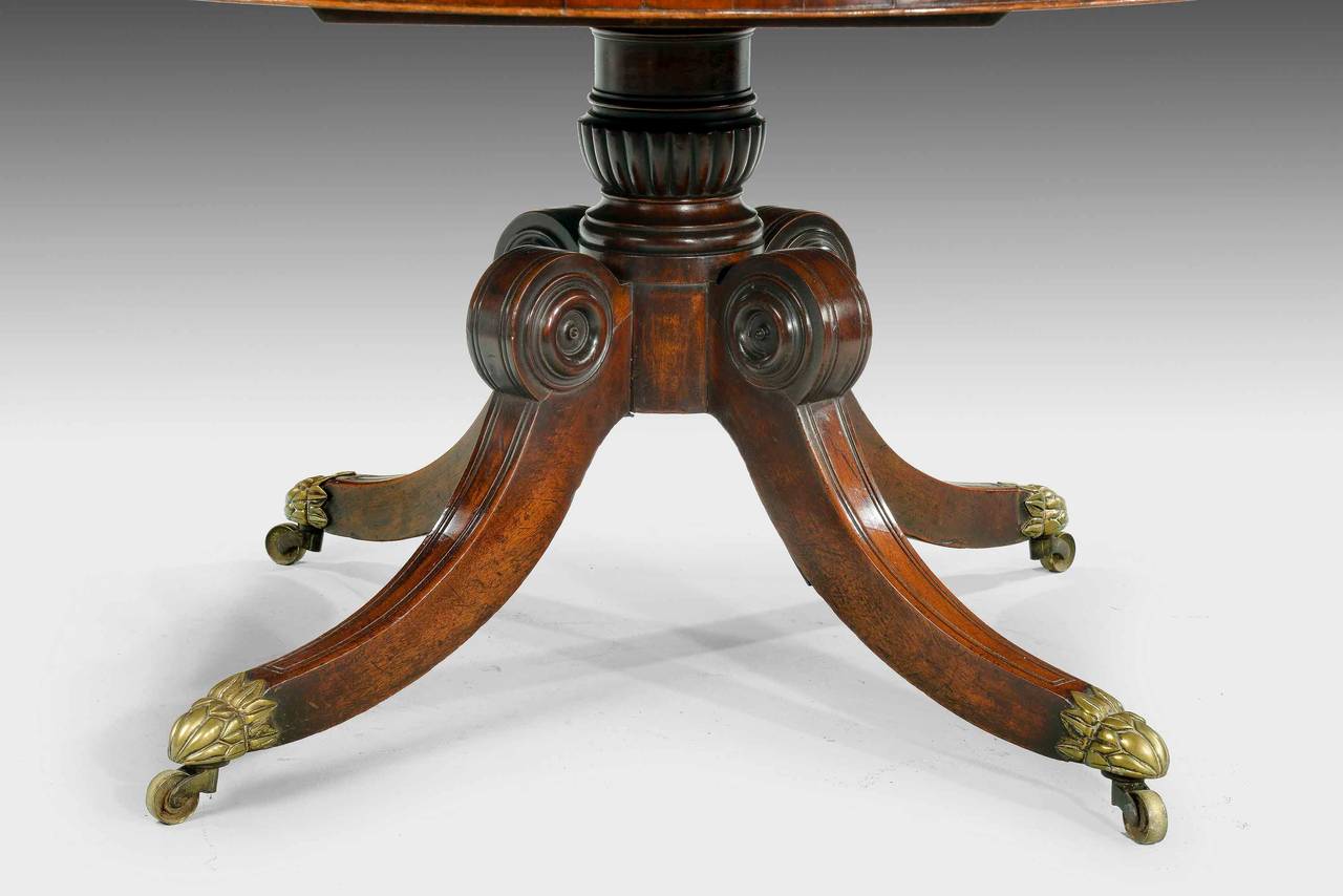 Early 19th Century Regency Period Mahogany Circular Table