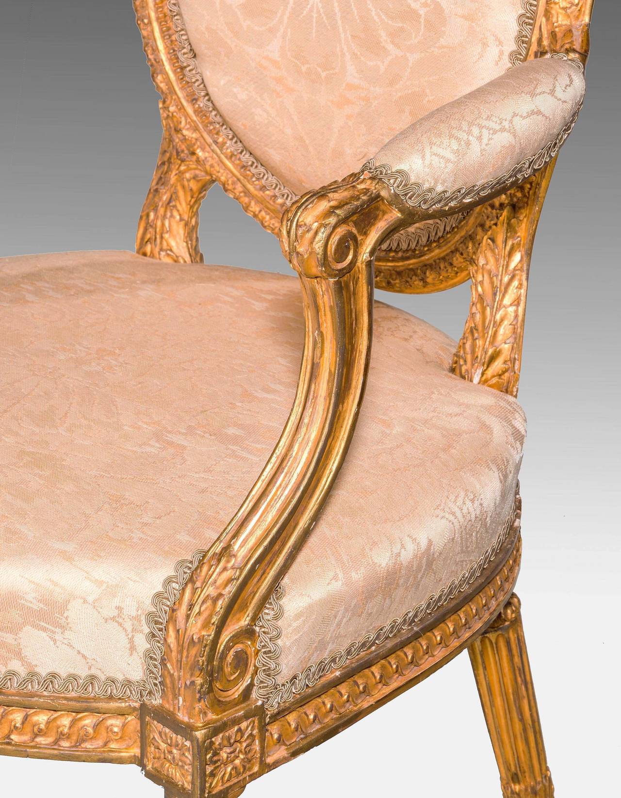 Late 18th Century Giltwood Armchair 1