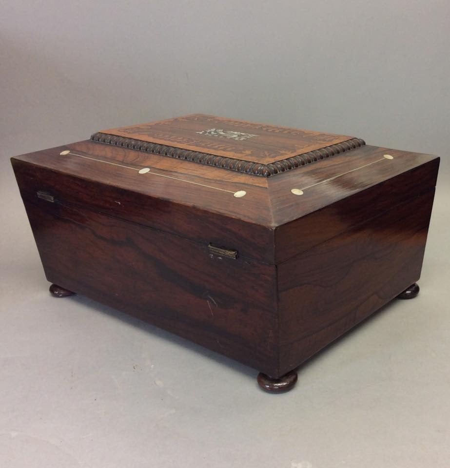 Early 19th Century Work Box In Good Condition In Peterborough, Northamptonshire