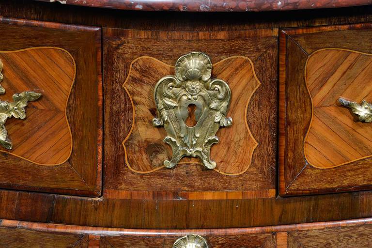 Good Louis XV Kingwood Parquetry Commode 1