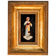 Late 19th Century Scagliola Figure of a Girl 12