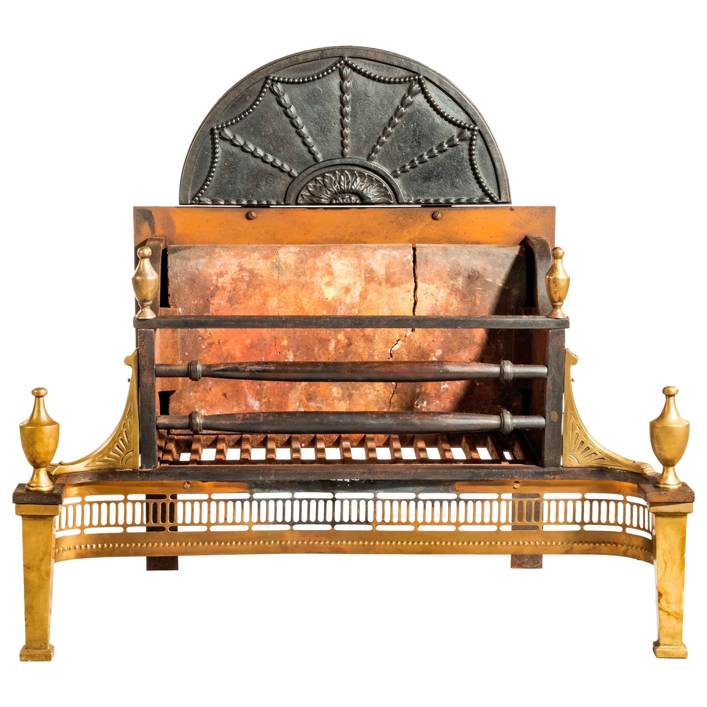 Mid-19th Century Neoclassic Fire Grate