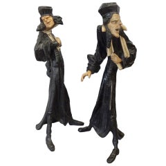 Antique Pair of Cold Cast Lead Austrian Figures