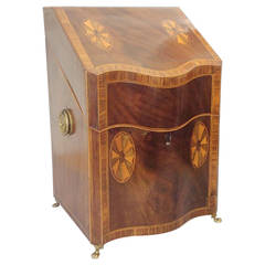 19th Century Inlaid Knife Box 4