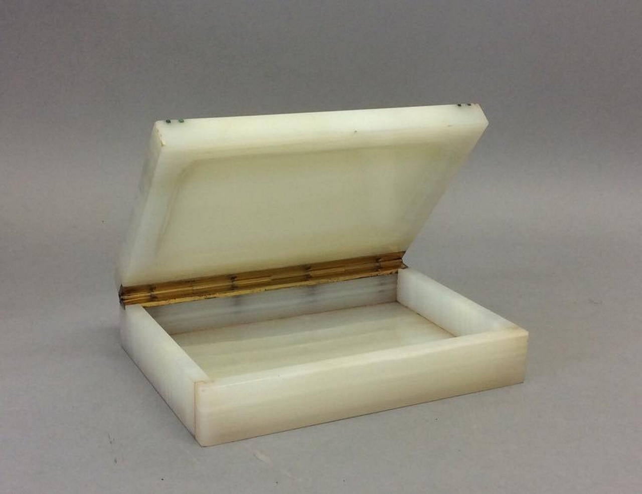 Early 20th Century Marble Cigarette Box In Good Condition In Peterborough, Northamptonshire