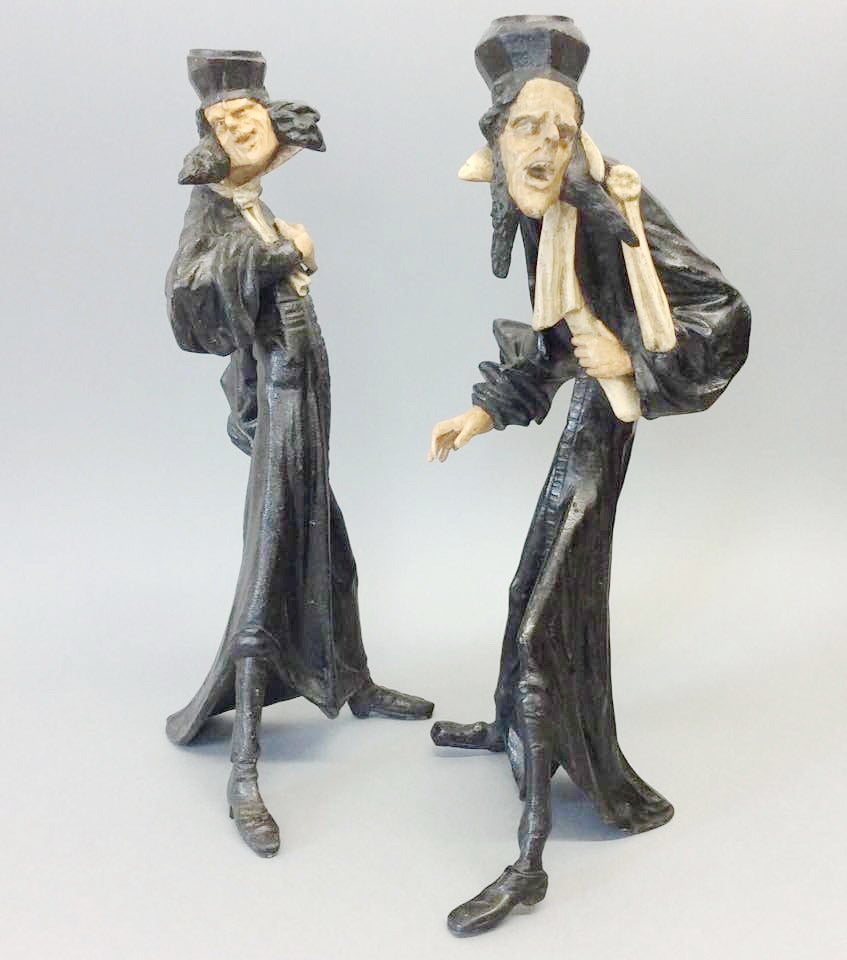 Pair of Cold Cast Lead Austrian Figures In Good Condition In Peterborough, Northamptonshire