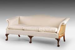A Large Regency Style Giltwood Sofa