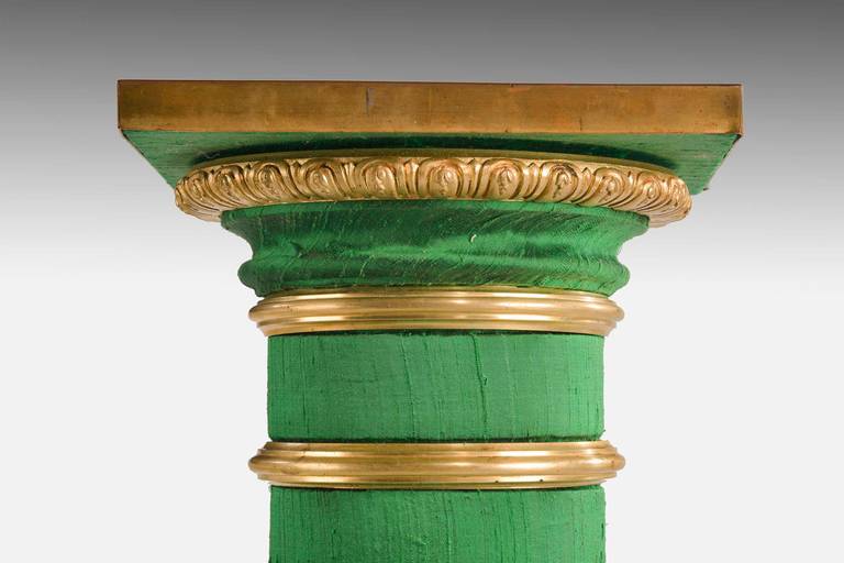 Unusual Gilt Bronze Circular Column In Good Condition In Peterborough, Northamptonshire