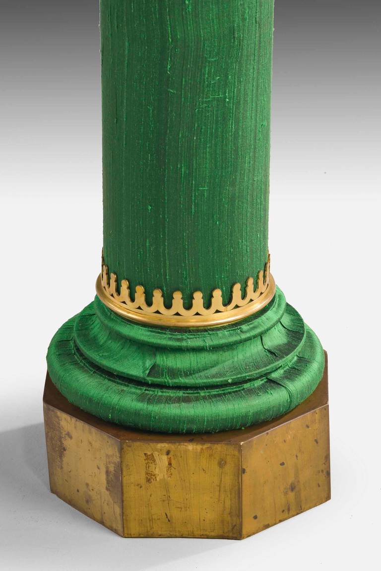 19th Century Unusual Gilt Bronze Circular Column