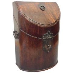 Chippendale Period Mahogany Knife Box