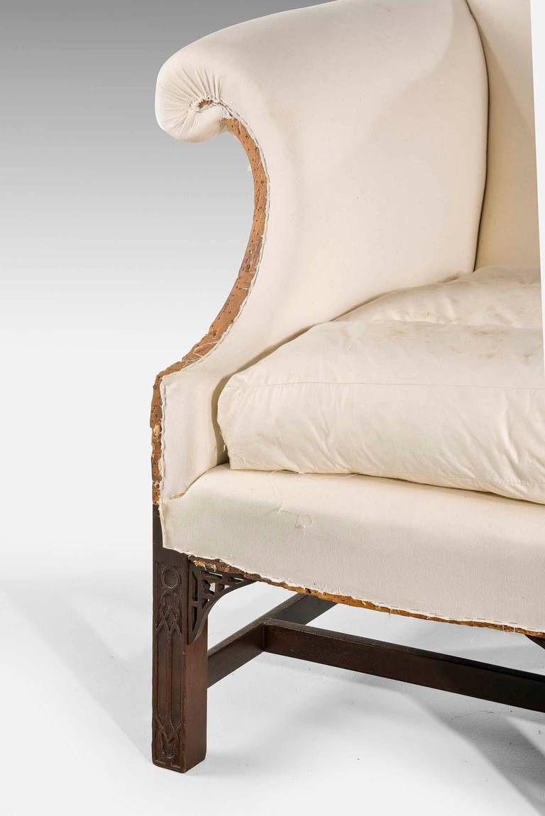 British A Chippendale Design Camel Back Sofa