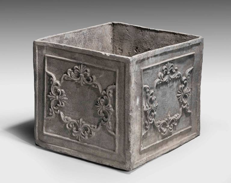 Pair of Late 18th Century Period Lead Planters 1