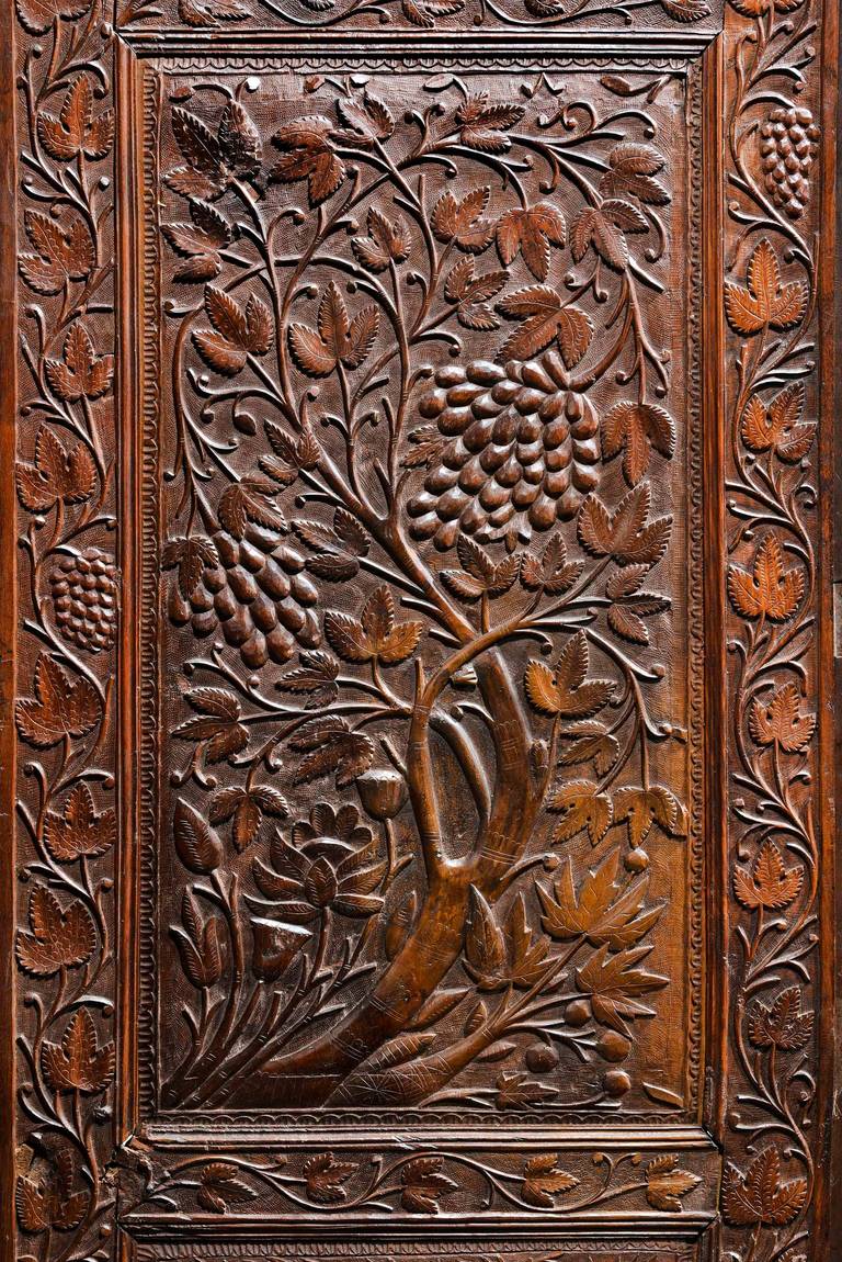 Paravent esthétique sculpté du 19ème siècle 3