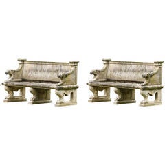 Pair of Late 20th Century Benches