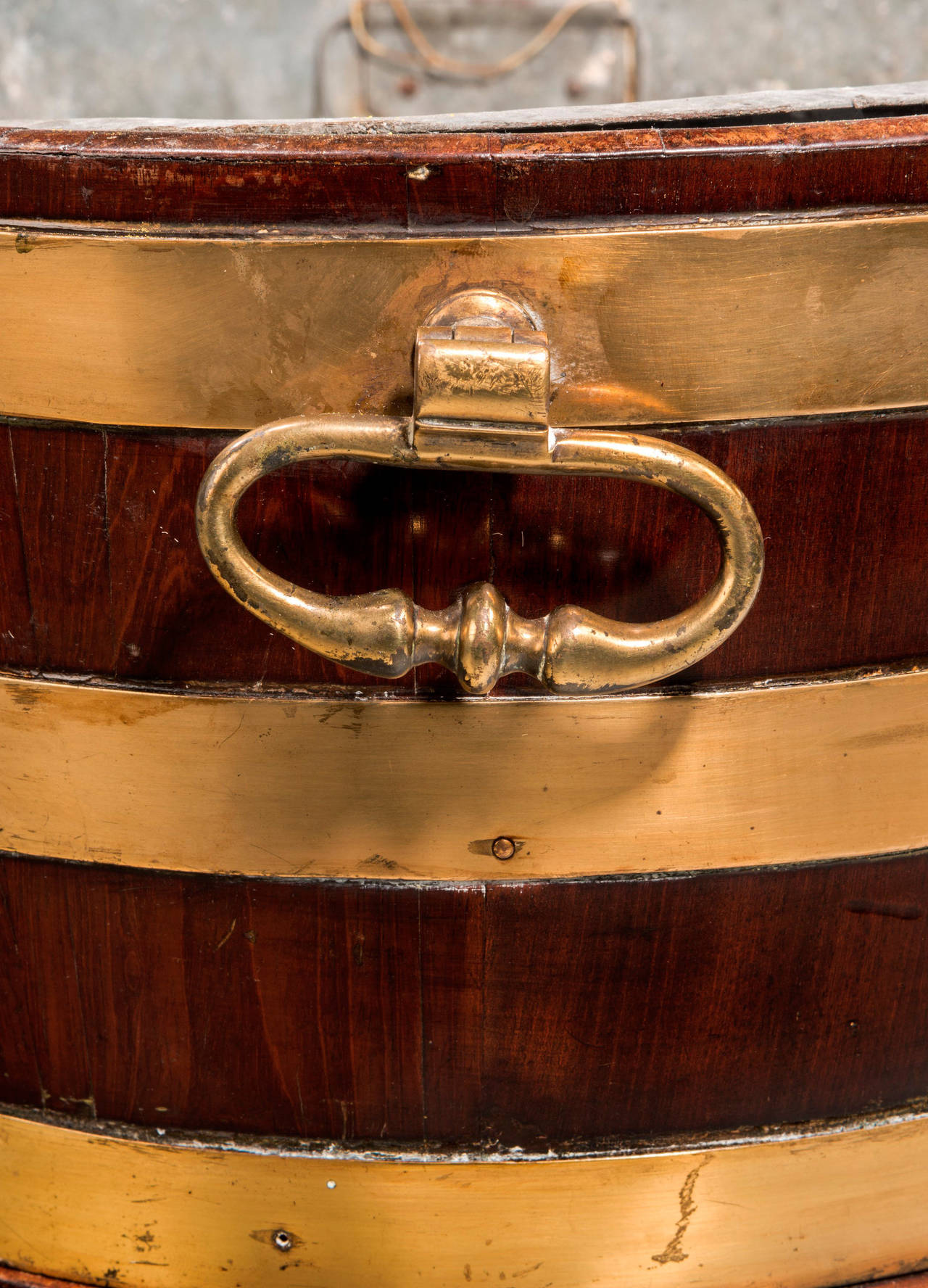 Late 18th Century Attractive Mahogany 18th Century Brass Bound Wine Cooler