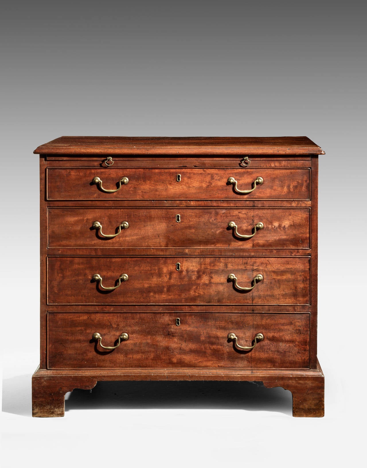 Great Britain (UK) George III Period Chest of Drawers of Well Figured Mahogany
