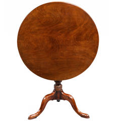 George III Period Mahogany Tilt Table