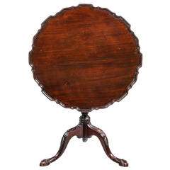 Chippendale Style Mahogany Dish-Top Tilt Table 3