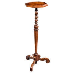 William and Mary Period Walnut Candle Stand