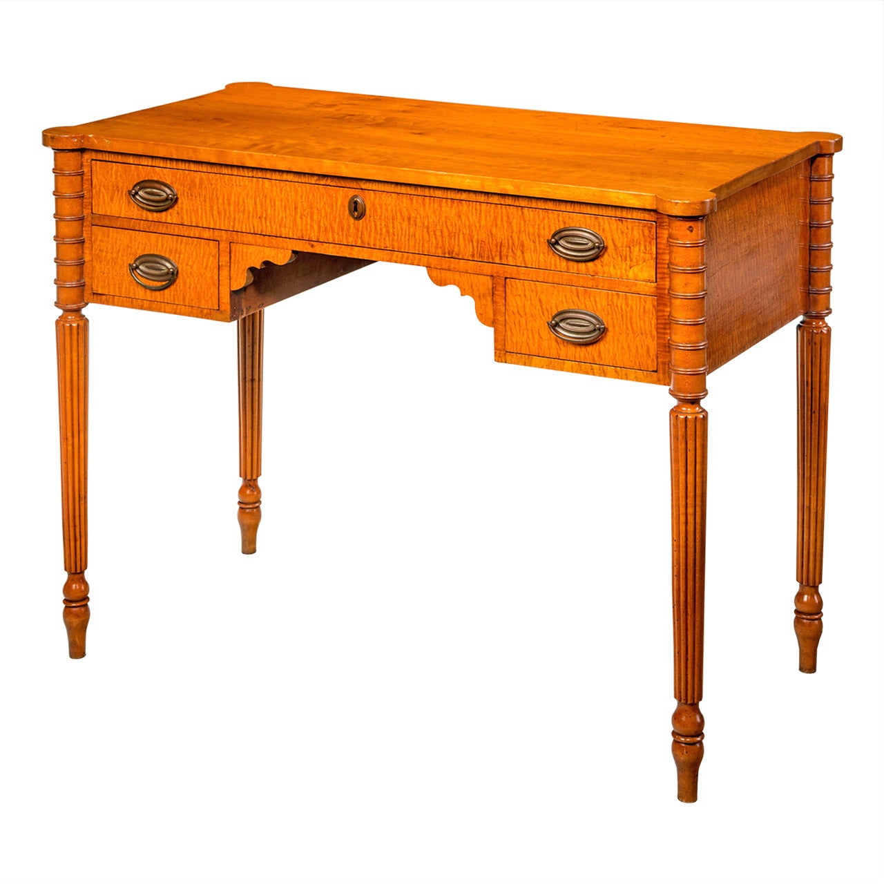 Late 19th Century Satin Birch Side Table