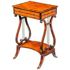 George III Period Mahogany Work Occasional Table