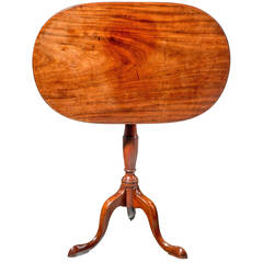 George III Period Mahogany Tilt Top Table 1