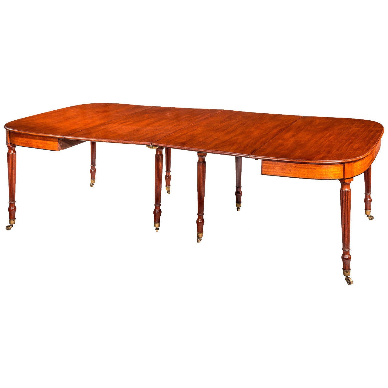 Regency Period Mahogany Dining Table with Seating for 4 to 10 People