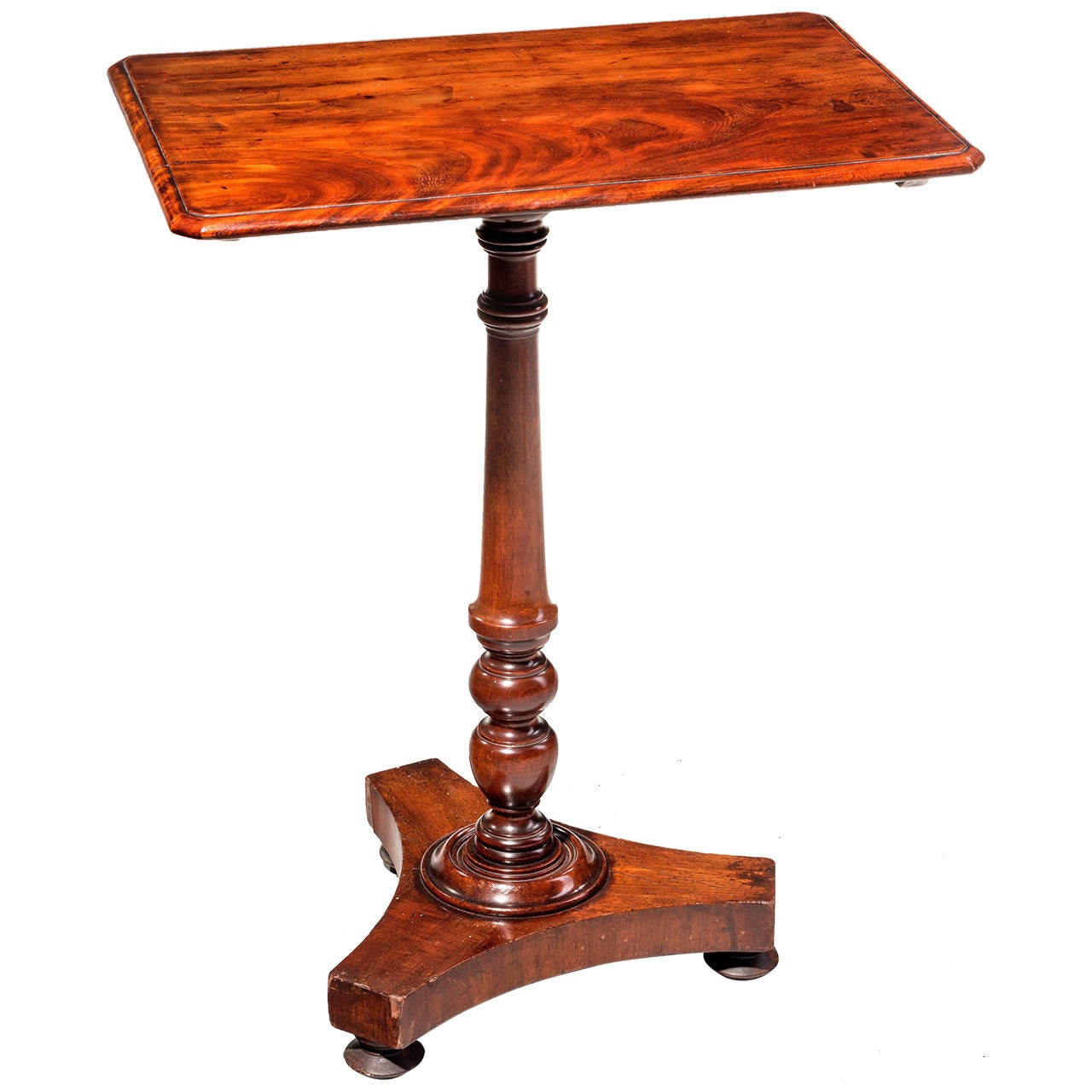A Regency Round Mahogany Inlaid Tilt Top Table at 1stDibs