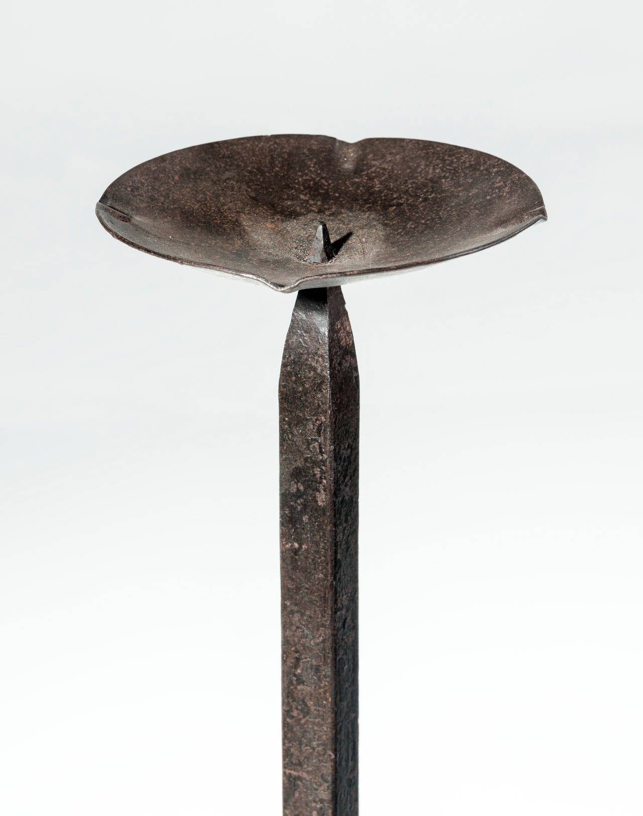 Pair of 18th Century Cast Iron Candlesticks