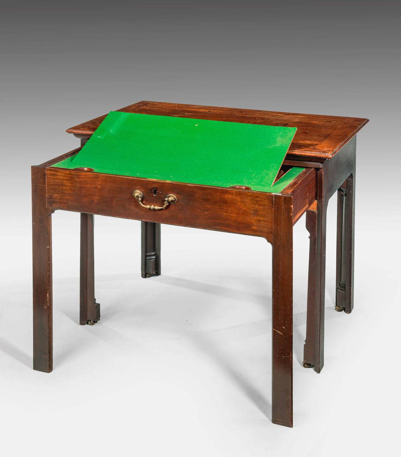 Chippendale Period Mahogany Architects Table 1