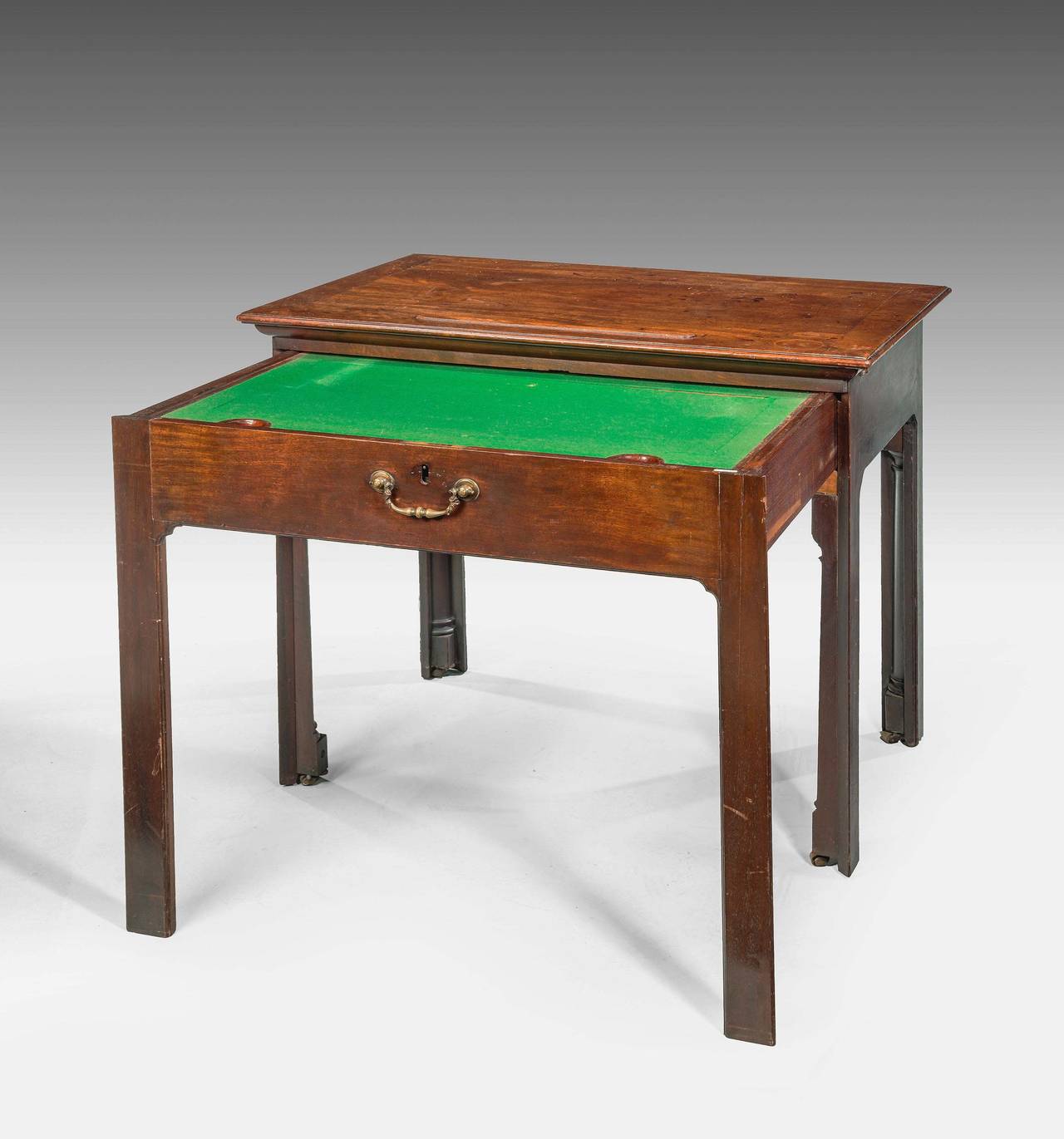 Mid-18th Century Chippendale Period Mahogany Architects Table