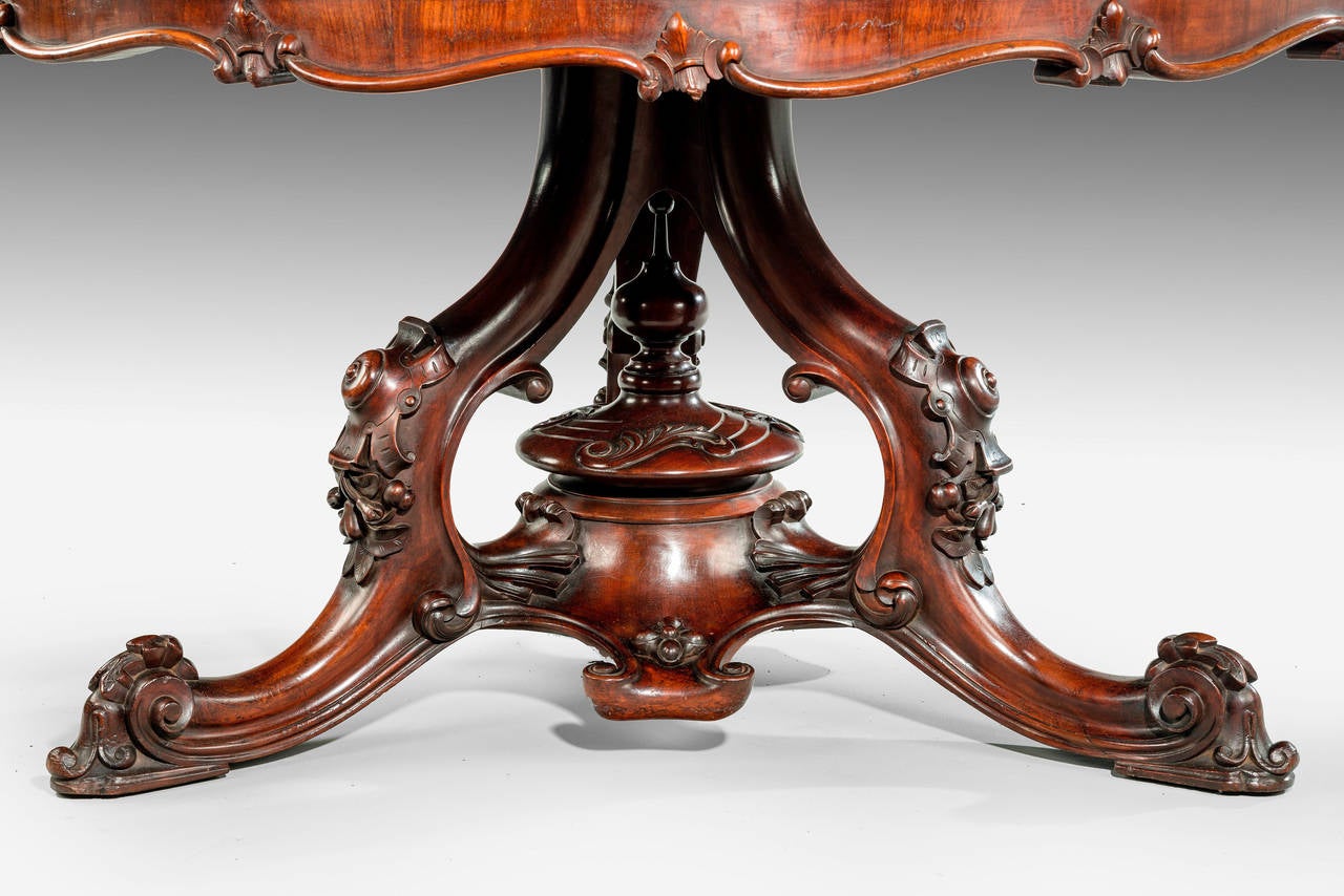 19th Century Victorian Period Mahogany Centre Table