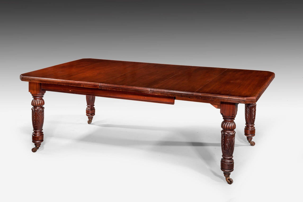 William IV Period Mahogany Dining Table In Good Condition In Peterborough, Northamptonshire