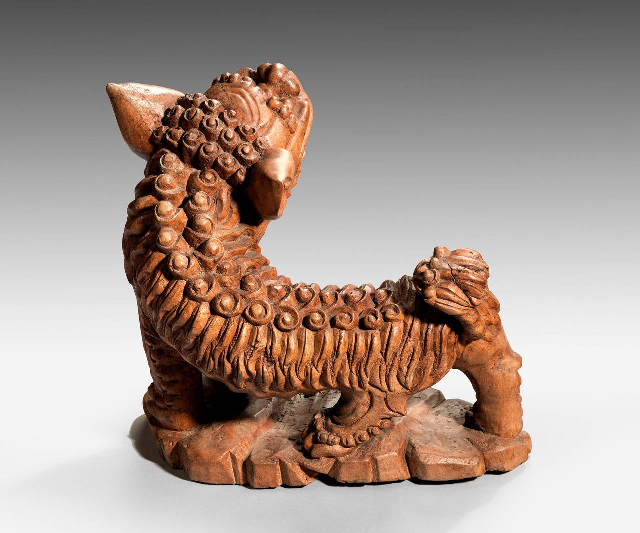 Late 19th Century Carved Wooden Dog 5